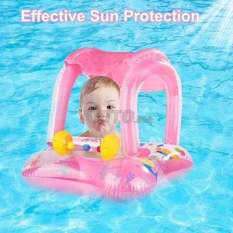 bouée gonflable pour enfants avec parasol protecteur - 2