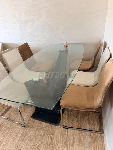 طاولة طعام مع 6 كراسي - 2
