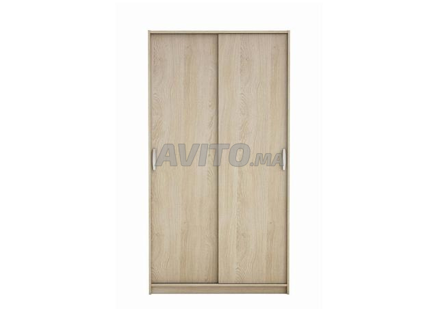 Armoire KITEA Rolling 2 portes beige clair - 2