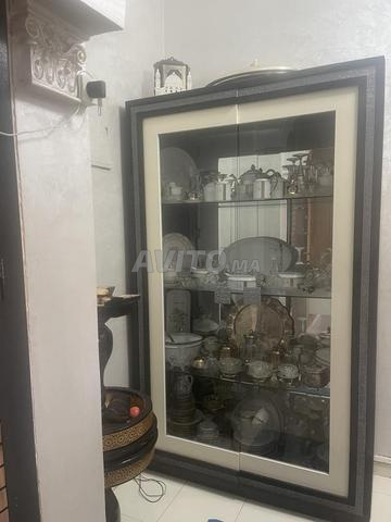 Vitrine Laqué Noir Brillant vitré - 2