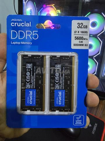 Crucial RAM DDR5 32Go (2x16) 5600Mhz Neuf