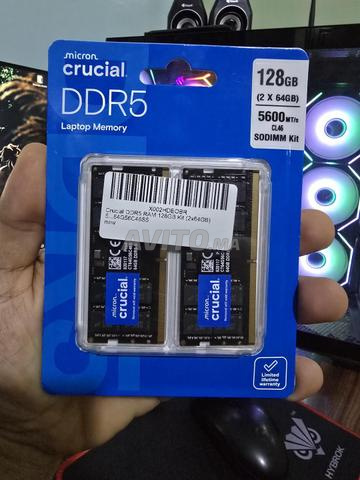 Crucial RAM DDR5 128Go (2x64) 5600Mhz Neuf