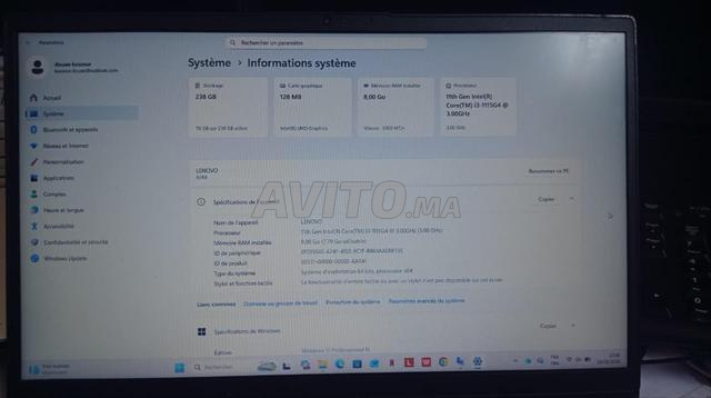 كمبيوتر محمول لينوفو V15 G2 - - إنتل i3 الجيل 11 - 2