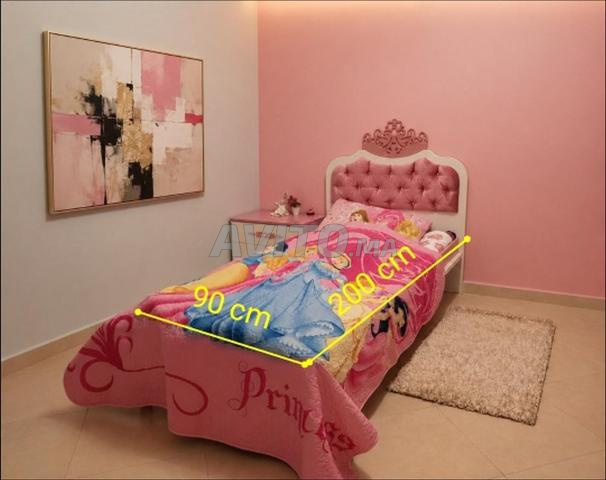 Lit pour fille sans matelas Style princesse - 2