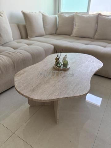 Table basse en travertin - 2