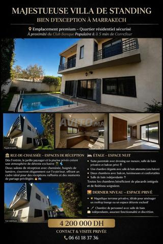 Villa 305m2 piscine Targa à 5 min de Carrefour