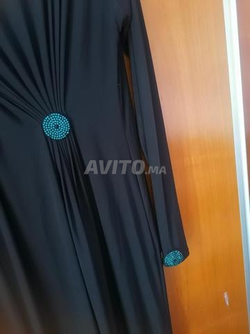 Abaya émiratie de couleur noire - 2
