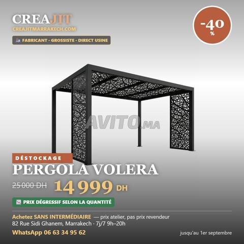 Pergola Volera - Neuve, destockage