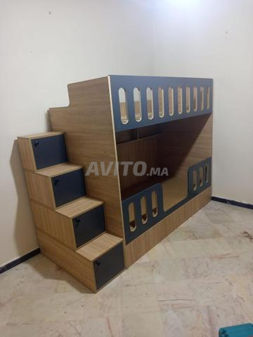 سرير بطابقين مع مساحة تخزين - 2