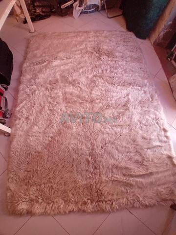 Tapis neuf poil long beige CASA - 2