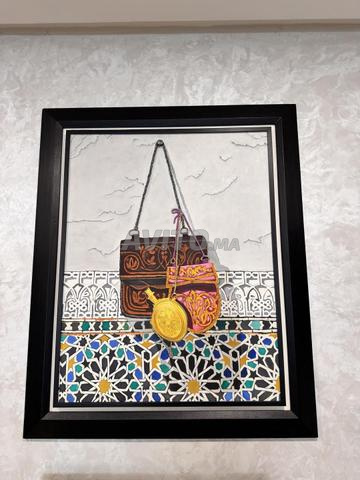 لوحة فسيفساء مغربية زيتية - 2