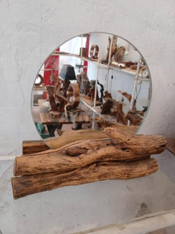 Miroir bois grenadier fait main - 2