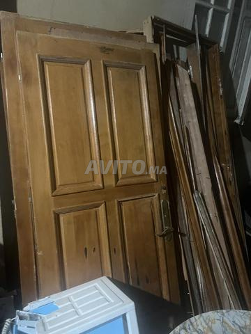 Porte en bois et aluminium