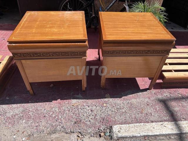 Ensemble salon marocain traditionnel en bois - 2