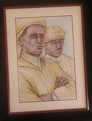 8 Tableaux Marocains Originaux Faits à la Main (55x41) - Seulement 1000 DH - 2