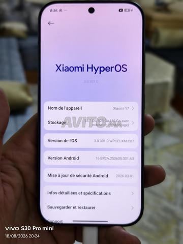Xiaomi 17 version globale 12/512 Go - 2