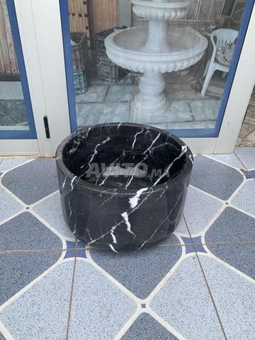 Bassin pour hammam en marbre noir 40/25cm
