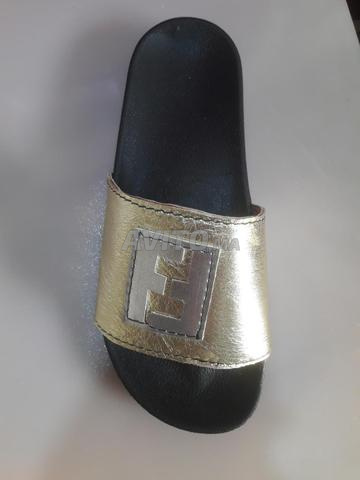 Sandales pour femme cuir doré bon prix