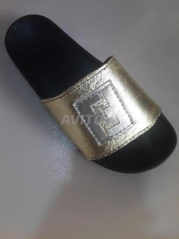 Sandales pour femme cuir doré bon prix - 2