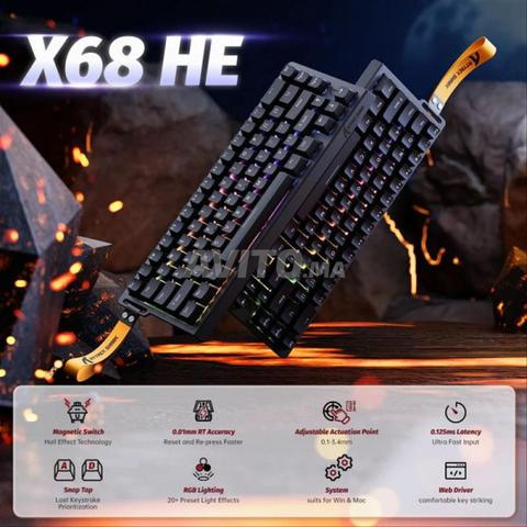 ATTACK SHARK X68 HE Magnetic Switch (Noir) - 2