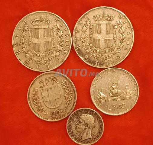 Pièces en argent 1875.1872 - 2