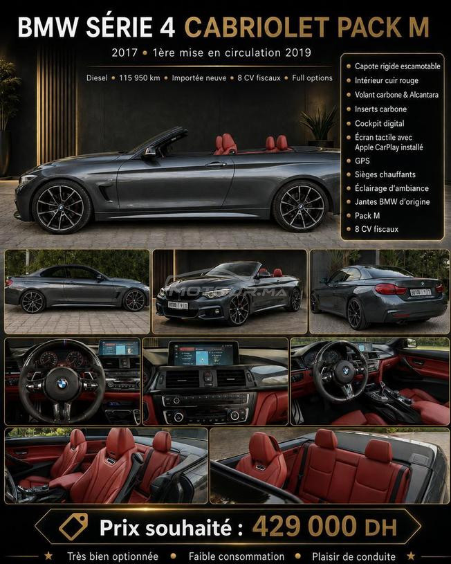 BMW Série 4 Cabriolet Pack M 