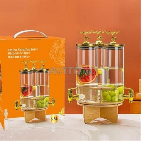 Distributeur de jus et boissons en verre. - 2