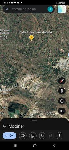 Terrain agricole de 2,2 hectares dans la commune Jqma Douar Zouatna à vendre