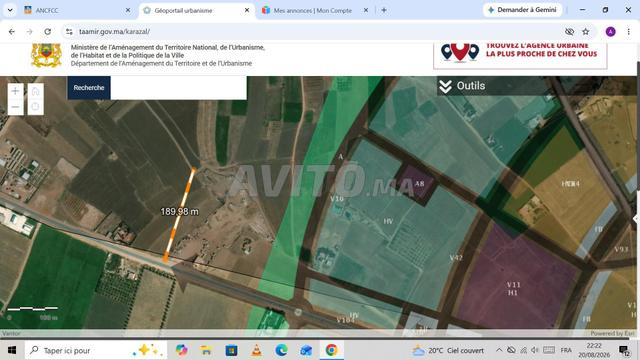 Terrain titré constructible à vendre 4987 m² – Had Oulad Fraj - 2