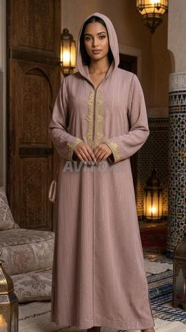 Djellaba rose élégante / جلابة أنيقة - 2