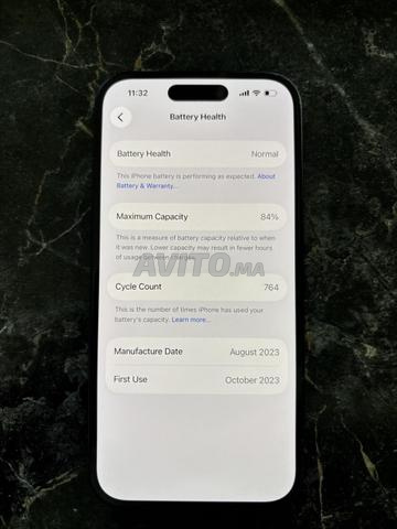 iPhone 15 128 Go Noir — état top - 2