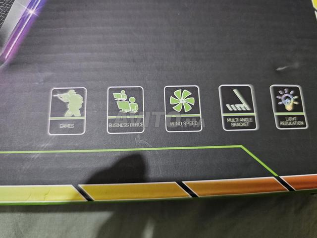 Ventilateur de Refroidissement pour PC Portable Gamer, Laptop Neuf avec LED RGB. - 2