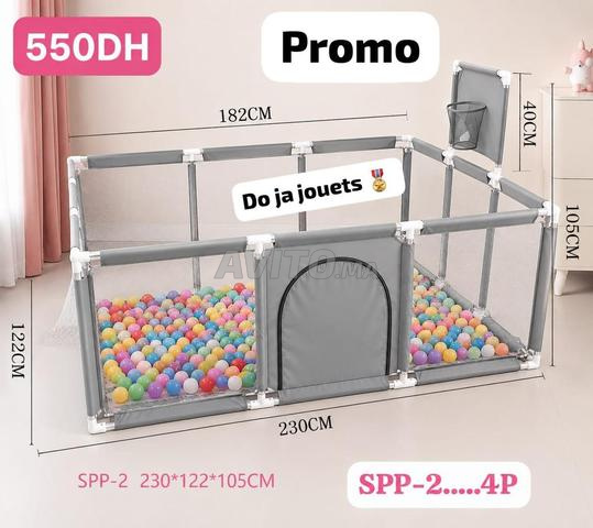 Parc de jeu et de sécurité pour enfants 📏 Taille 230 x 122 x 105 - 2