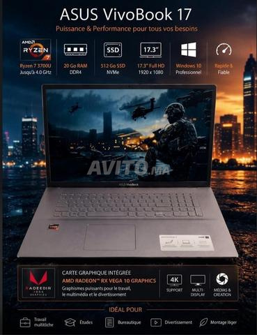 PC portable Ryzen 7 / 20 Go RAM DDR 4 / 500 Go SSD - 2