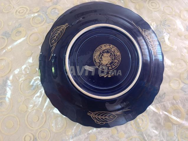 Plat paon bleu grande taille 40 - 2