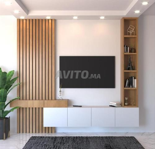 Meuble TV bardage PVC MDF Agadir - 2