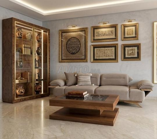كنبة بانورامية قابلة للتحويل بتصميم فاخر - 2
