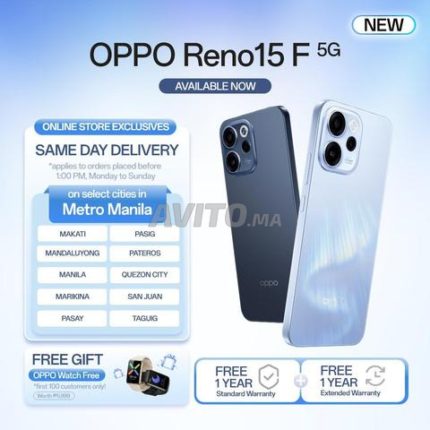 Oppo Reno 15F Haut de gamme 12Go 12 Go de RAM