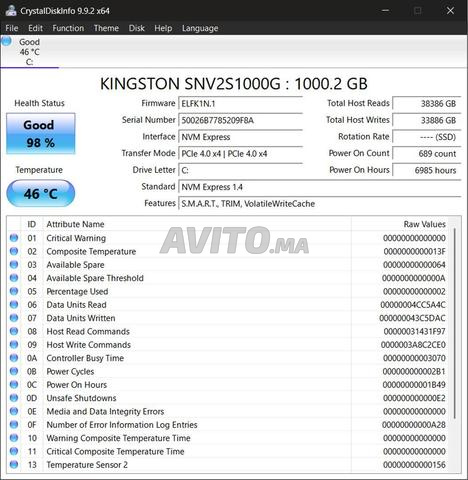 PC Gamer RTX 3070 MSI / i5 12500 / 16G DDR5 / 1TB - 2