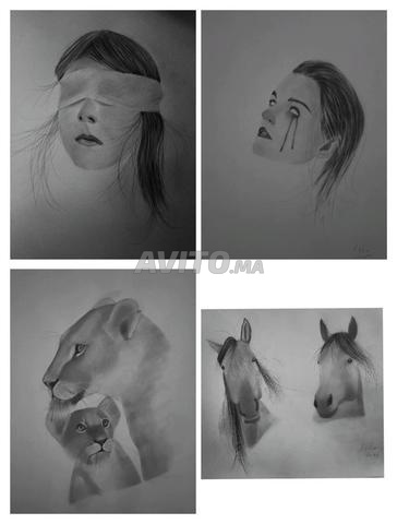 8 tableaux originaux singe - 2