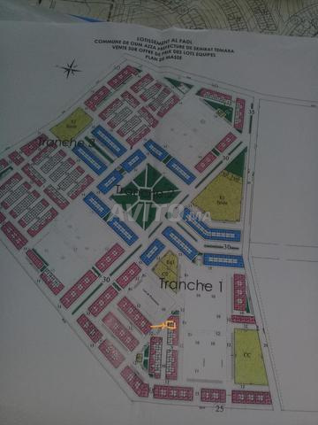 Terrain résidentiel R2 lotissement Al Fadel Ain Aouda 90m² - 2