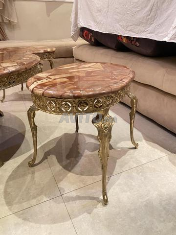 Salon marocain luxueux complet – Tlamets avec marbre et cuivre - 2