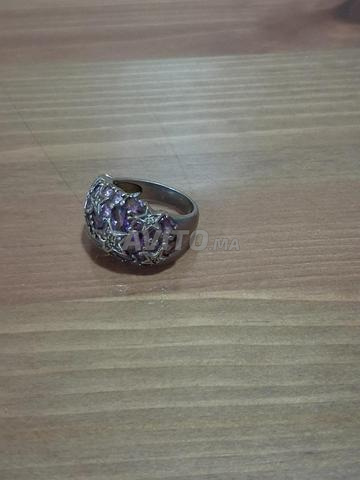 Bague en argent avec pierre semi-précieuse. - 2