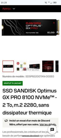 NVMe سانديسك أوبتيموس GX برو 2 تيرابايت - 2