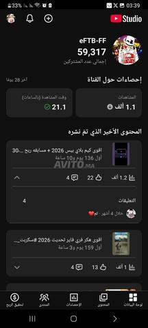 قناة يوتيوب للبيع بها 59 ألف مشترك - 2