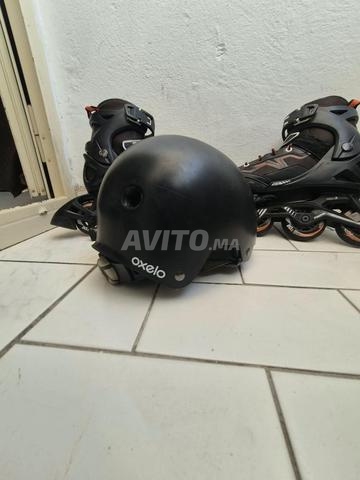 Patin Oxelo taille ajustable de 35 à 38 avec casque - 2