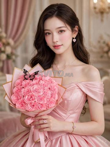 Fleurs de luxe avec bijoux pour filles - 2