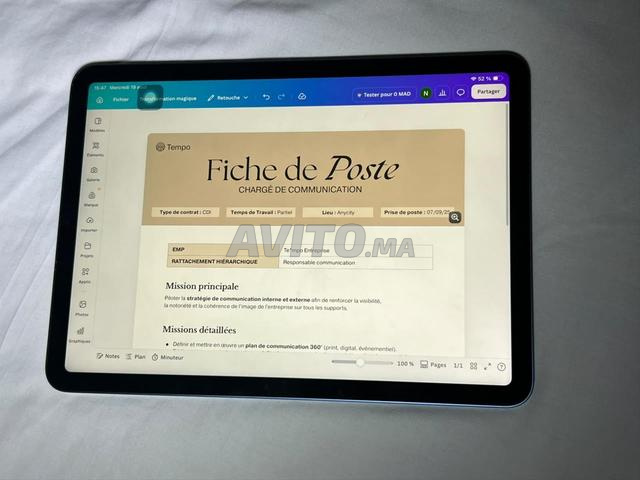 iPad Air 5 M1 Officiel - 2
