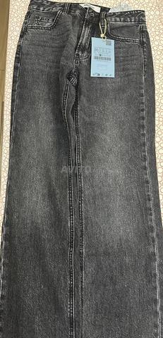 Jean droit gris noir - 2