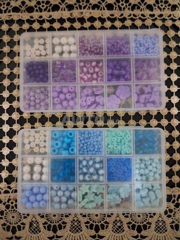 Perles bleues et violettes - 2